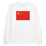 T-shirt à manches longues drapeau chine - pixelforma