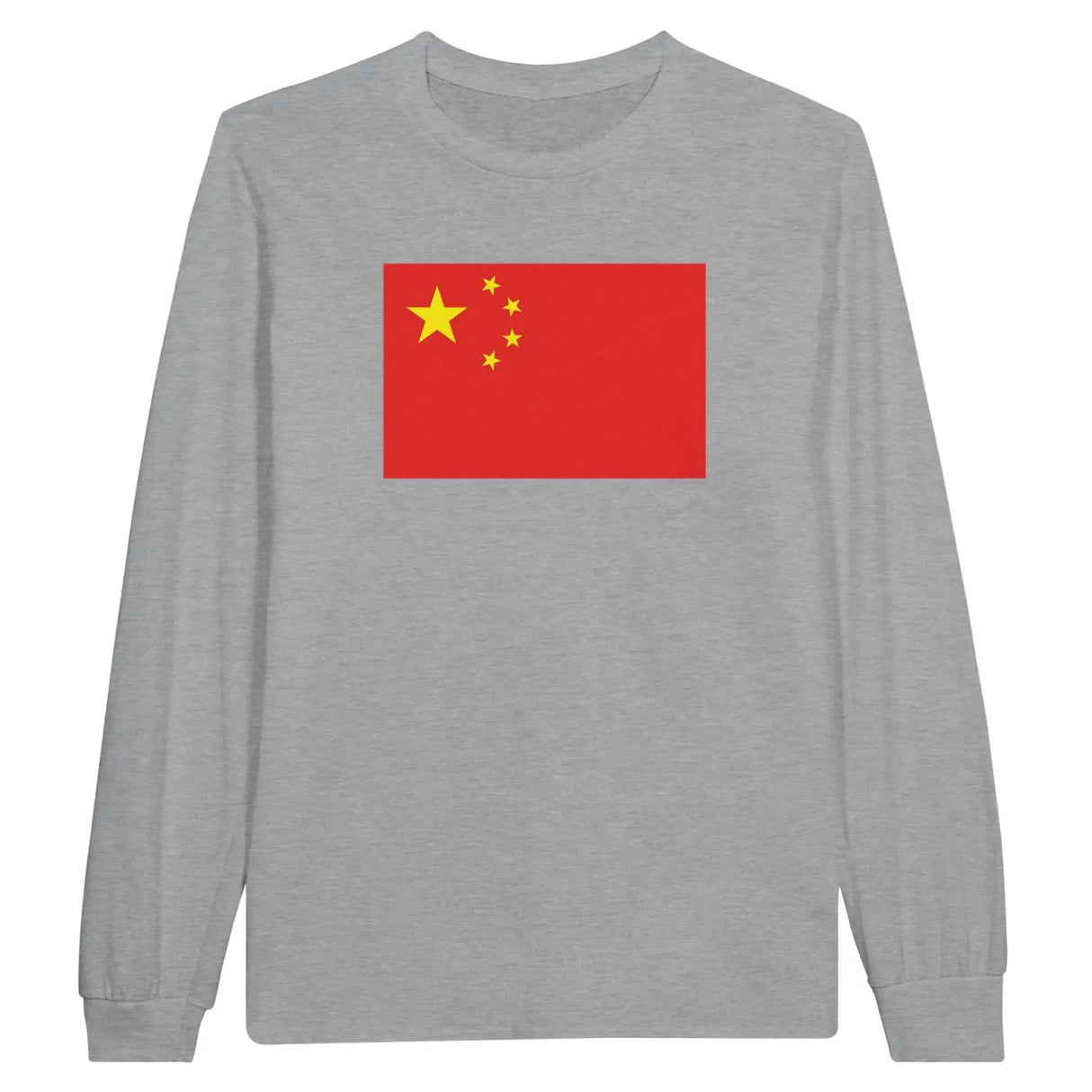 T-shirt à manches longues drapeau chine - pixelforma