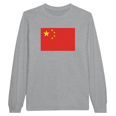 T-shirt à manches longues drapeau chine - pixelforma