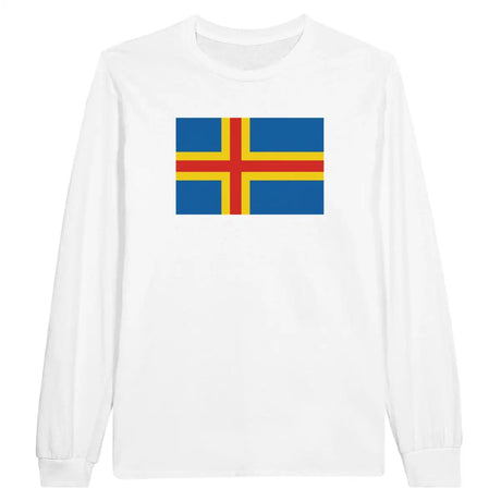 T-shirt à manches longues Drapeau d'Åland - Pixelforma 