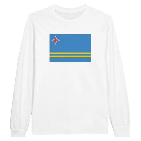 T-shirt à manches longues Drapeau d'Aruba - Pixelforma 