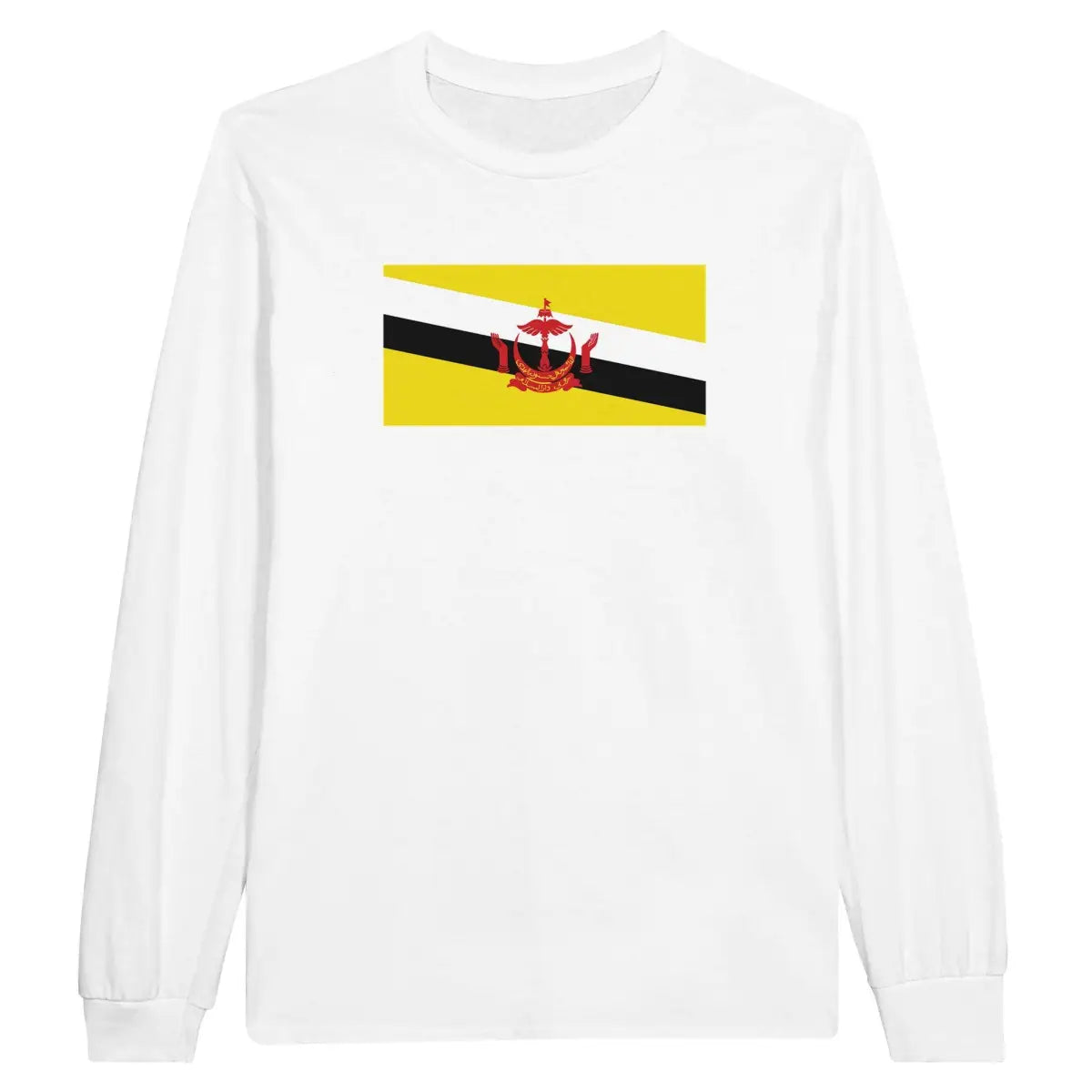 T-shirt à manches longues Drapeau de Brunei - Pixelforma 