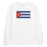 T-shirt à manches longues Drapeau de Cuba - Pixelforma 