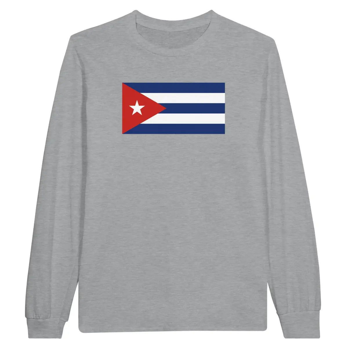 T-shirt à manches longues Drapeau de Cuba - Pixelforma 