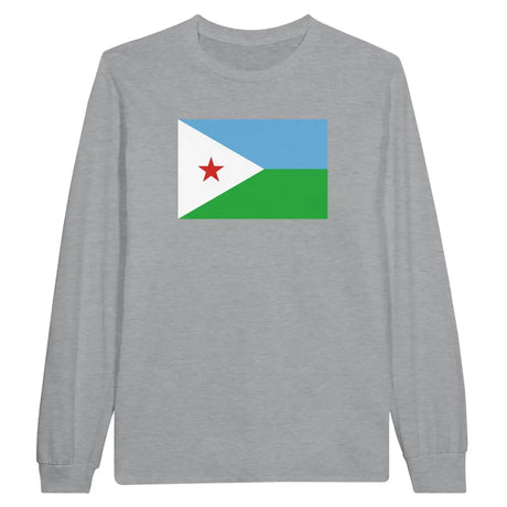 T-shirt à manches longues Drapeau de Djibouti - Pixelforma 