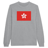 T-shirt à manches longues Drapeau de Hong Kong - Pixelforma 