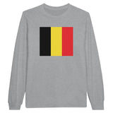 T-shirt à manches longues Drapeau de la Belgique - Pixelforma 