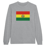 T-shirt à manches longues Drapeau de la Bolivie - Pixelforma 