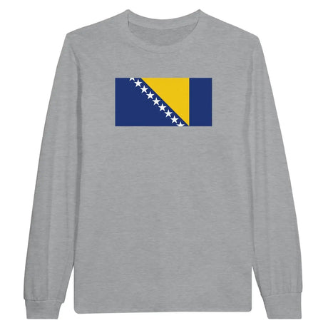 T-shirt à manches longues Drapeau de la Bosnie-Herzégovine - Pixelforma 