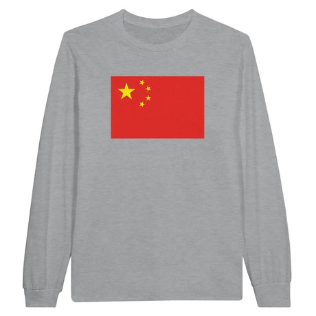 T-shirt à manches longues Drapeau de la Chine - Pixelforma 