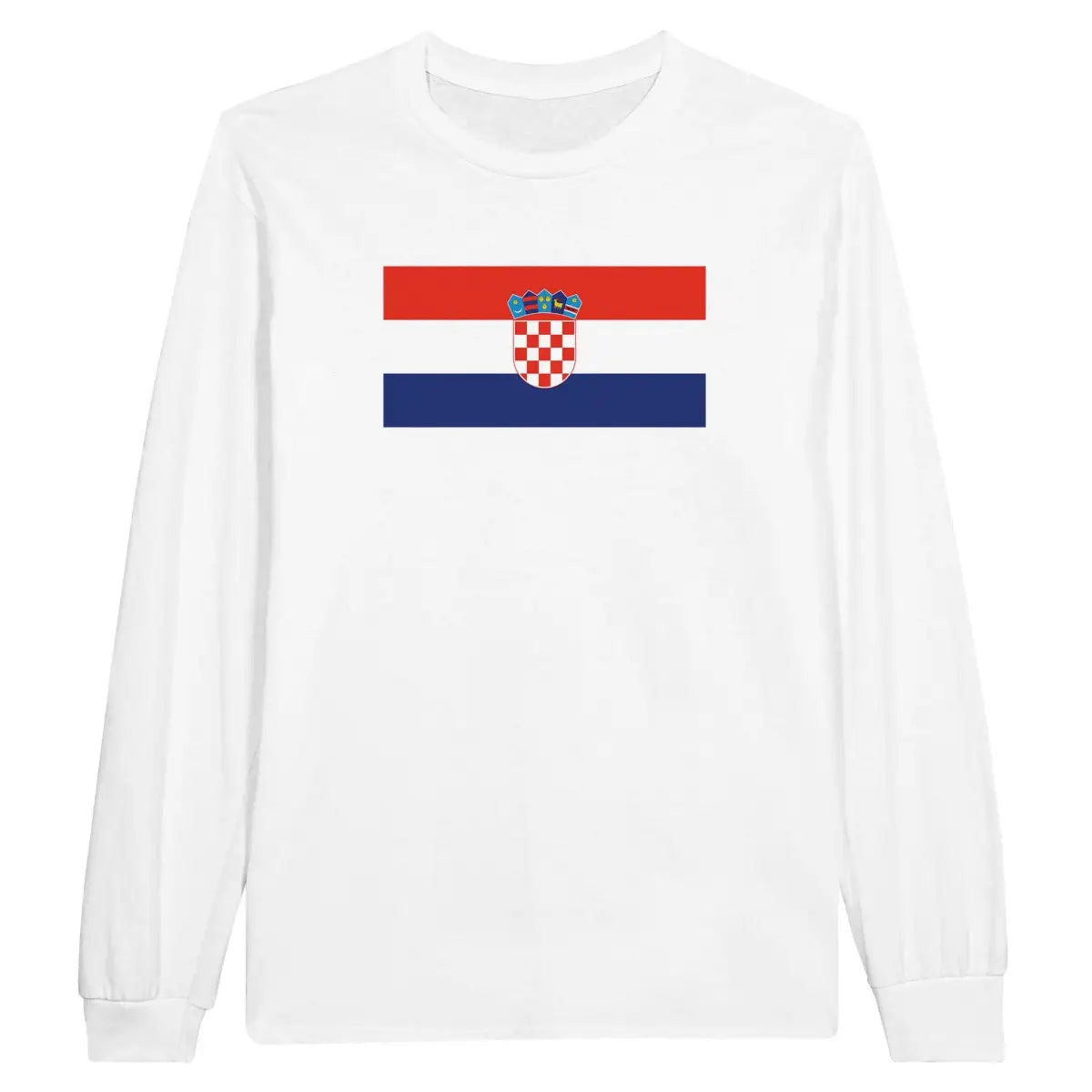 T-shirt à manches longues Drapeau de la Croatie - Pixelforma 