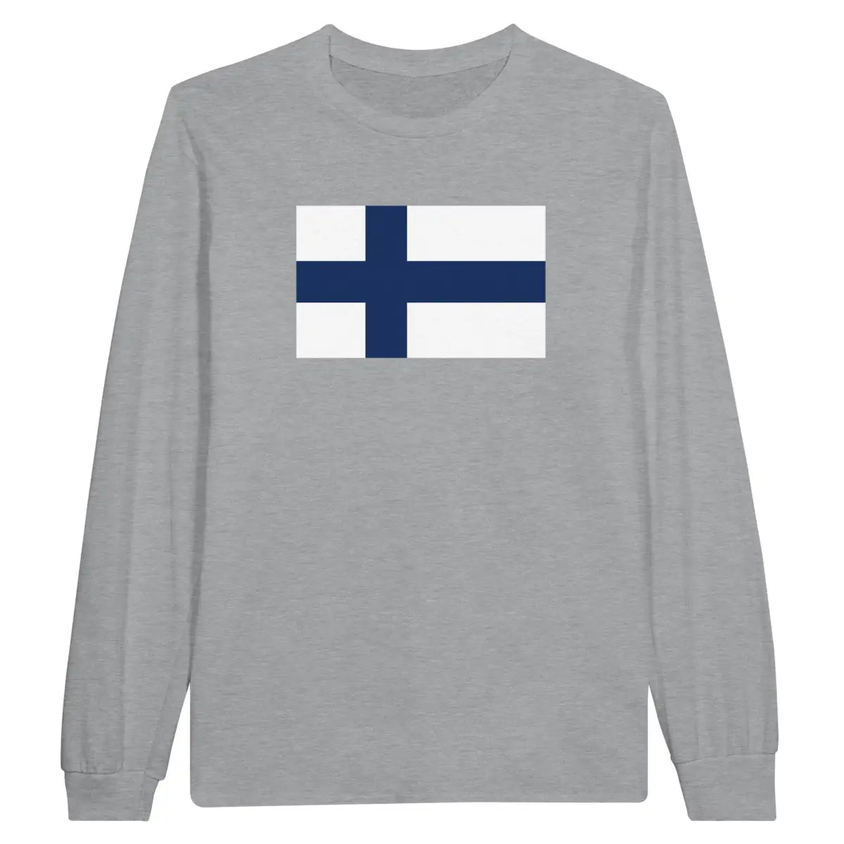 T-shirt à manches longues Drapeau de la Finlande - Pixelforma 