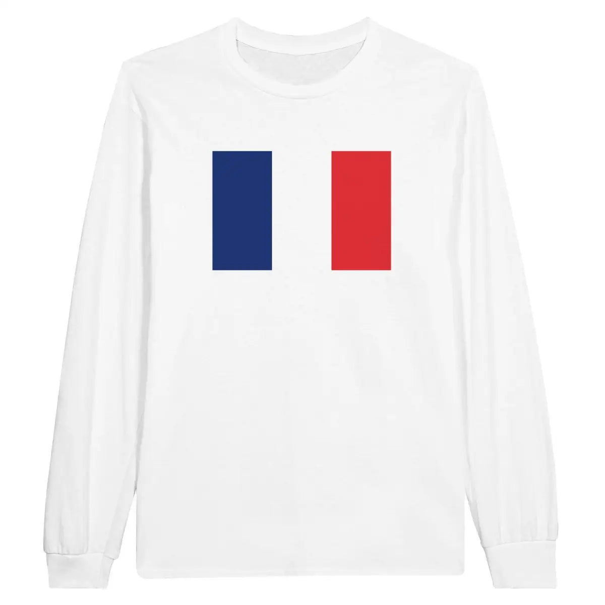 T-shirt à manches longues Drapeau de la France - Pixelforma 