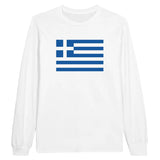 T-shirt à manches longues Drapeau de la Grèce - Pixelforma 