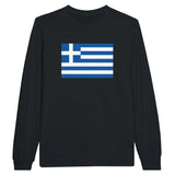 T-shirt à manches longues Drapeau de la Grèce - Pixelforma 