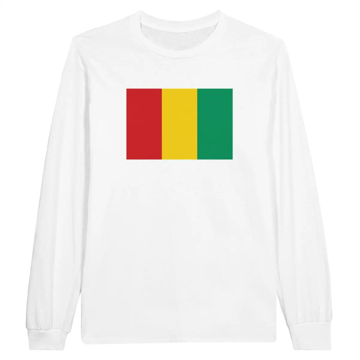 T-shirt à manches longues Drapeau de la Guinée - Pixelforma 