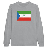 T-shirt à manches longues Drapeau de la Guinée équatoriale - Pixelforma 