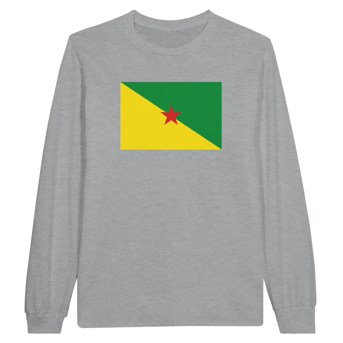 T-shirt à manches longues Drapeau de la Guyane - Pixelforma 