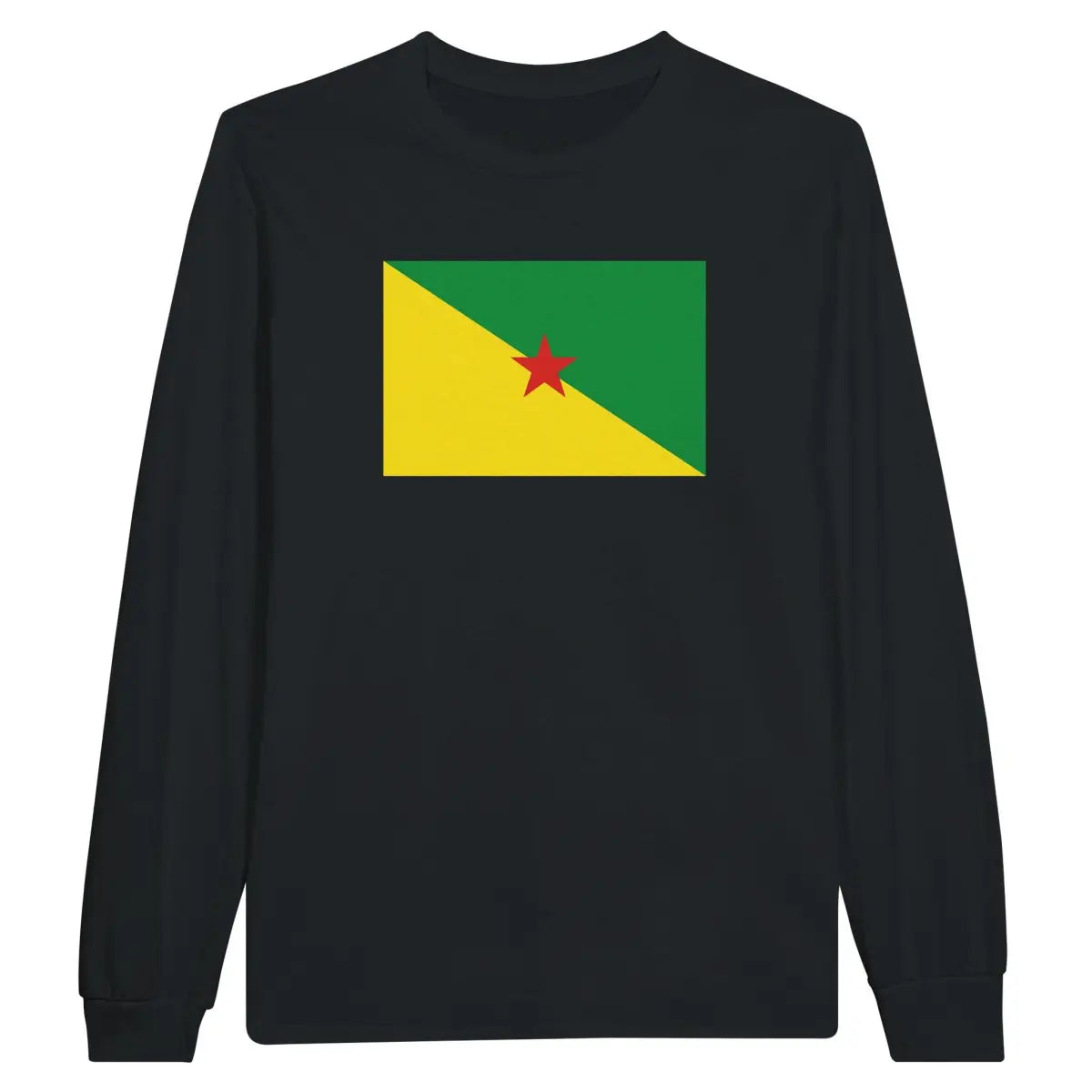 T-shirt à manches longues Drapeau de la Guyane - Pixelforma 