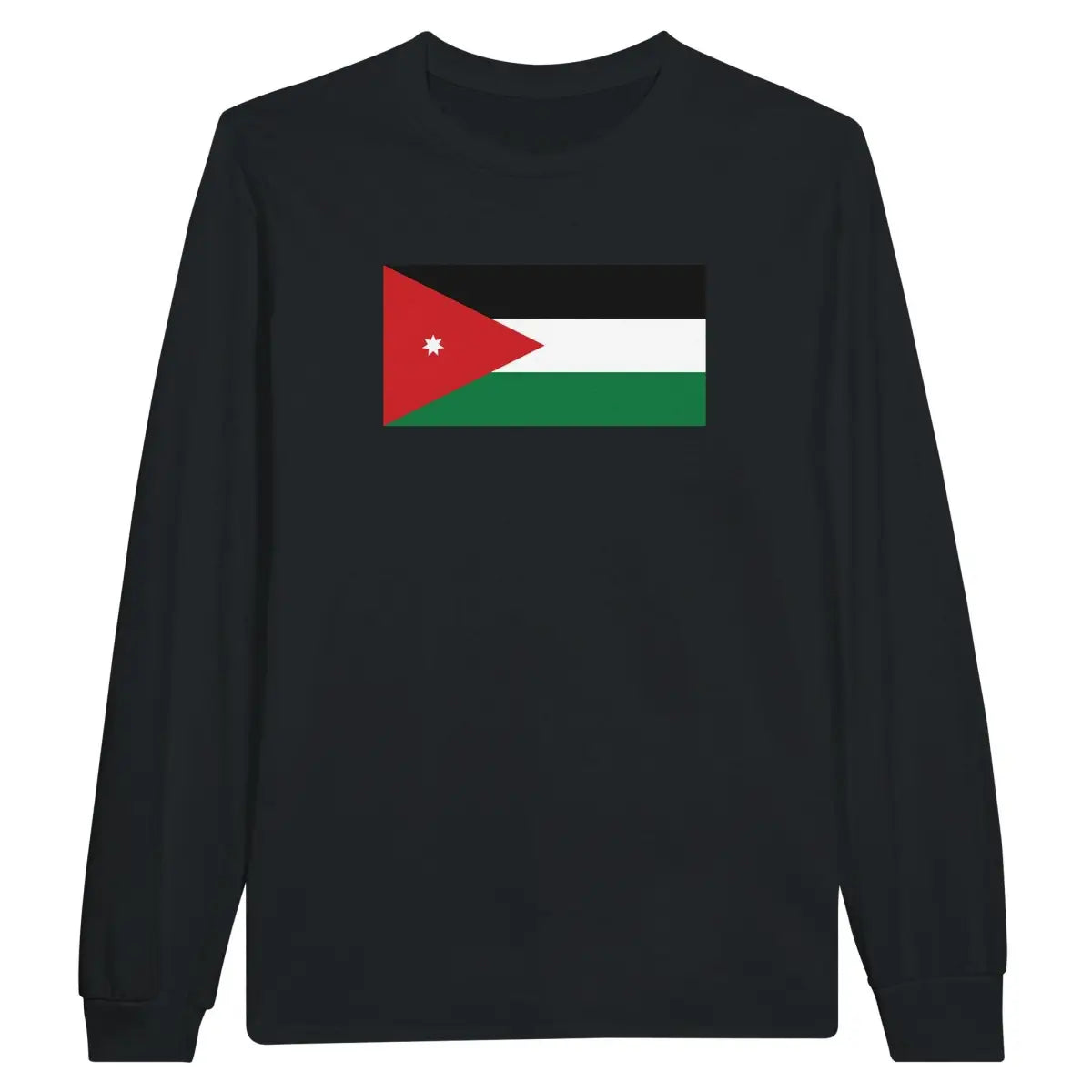 T-shirt à manches longues Drapeau de la Jordanie - Pixelforma 