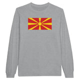 T-shirt à manches longues Drapeau de la Macédoine du Nord - Pixelforma 