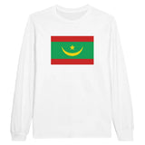 T-shirt à manches longues Drapeau de la Mauritanie - Pixelforma 