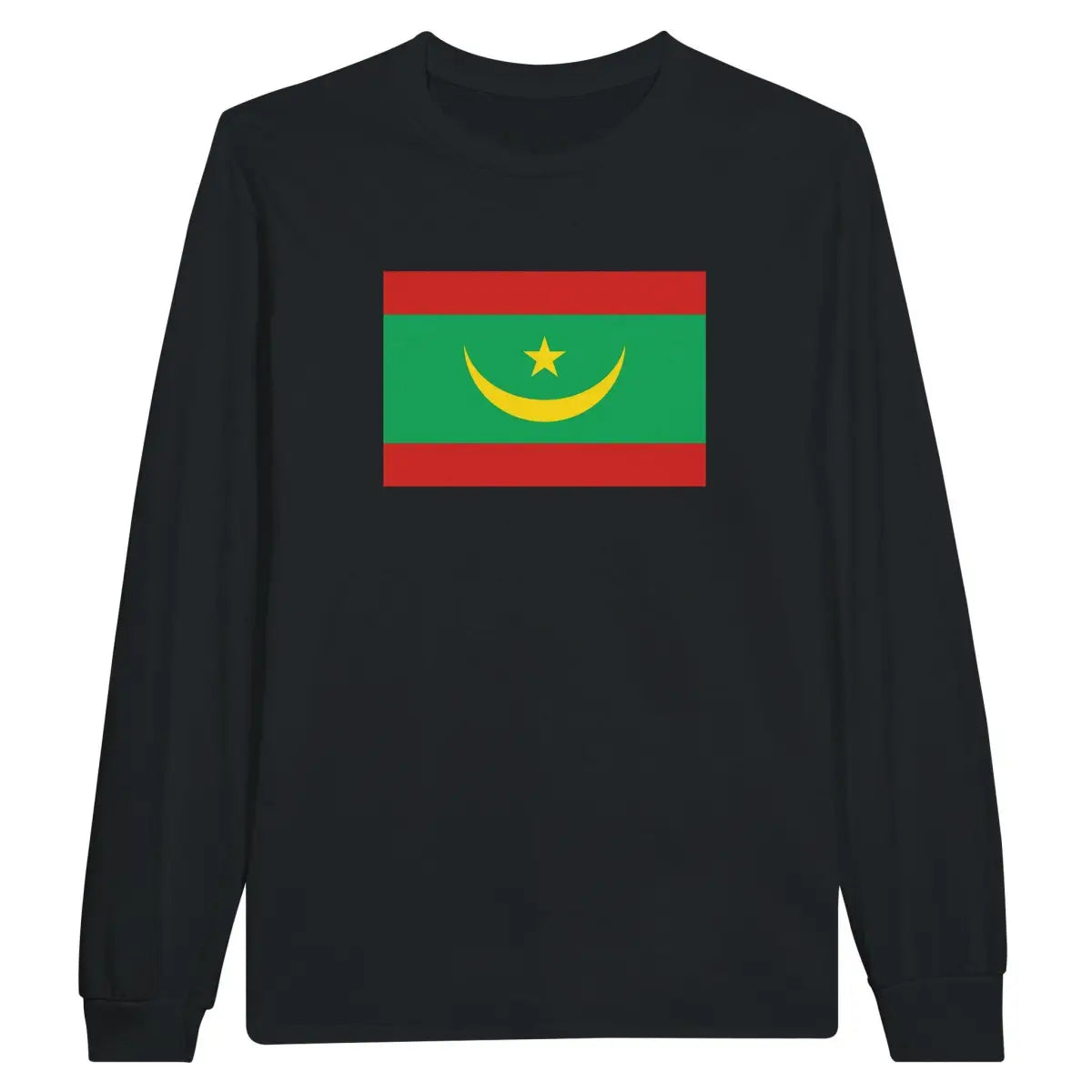 T-shirt à manches longues Drapeau de la Mauritanie - Pixelforma 