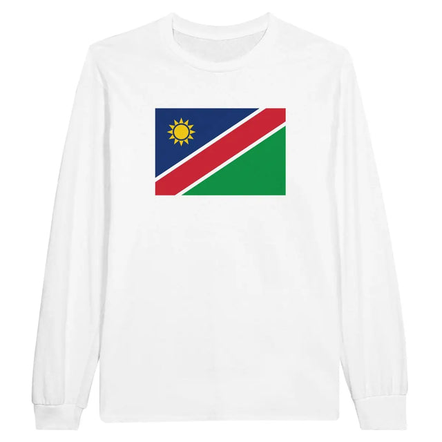 T-shirt à manches longues Drapeau de la Namibie - Pixelforma 