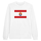 T-shirt à manches longues Drapeau de la Polynésie française - Pixelforma 