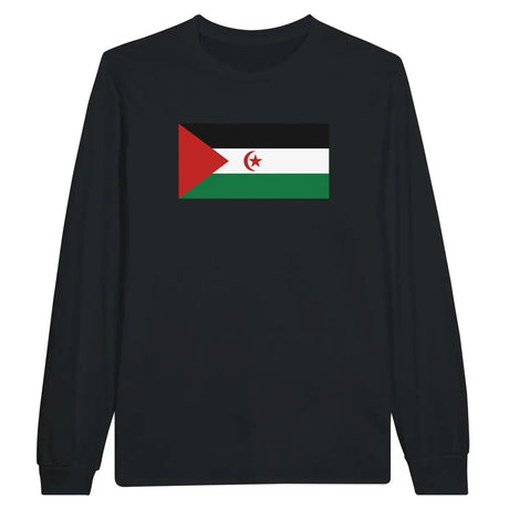 T-shirt à manches longues Drapeau de la République arabe sahraouie démocratique - Pixelforma 