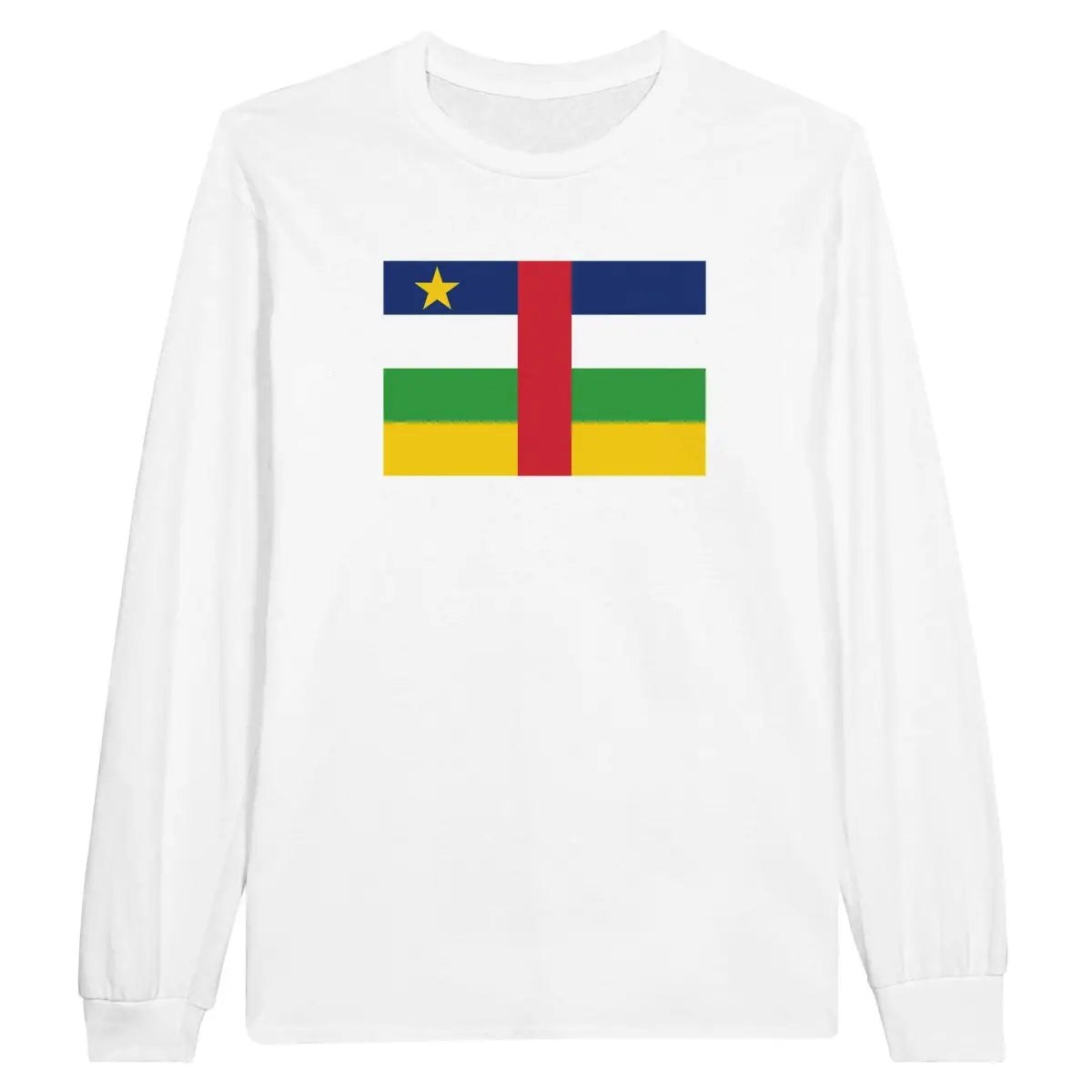 T-shirt à manches longues Drapeau de la République centrafricaine - Pixelforma 