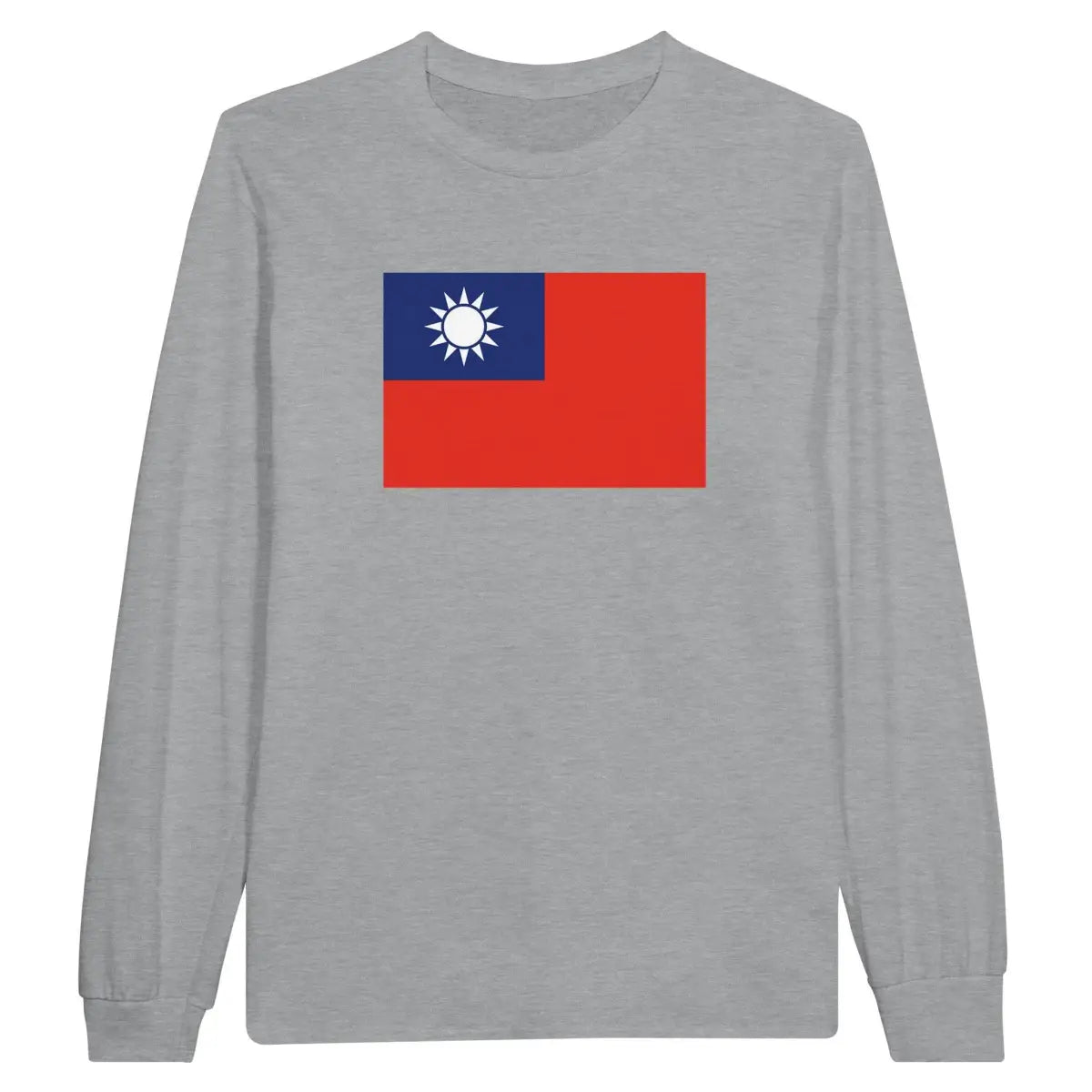 T-shirt à manches longues Drapeau de la République de Chine - Pixelforma 