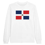 T-shirt à manches longues Drapeau de la République dominicaine - Pixelforma 