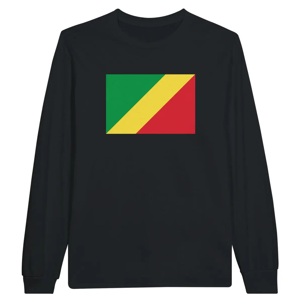 T-shirt à manches longues Drapeau de la république du Congo - Pixelforma 