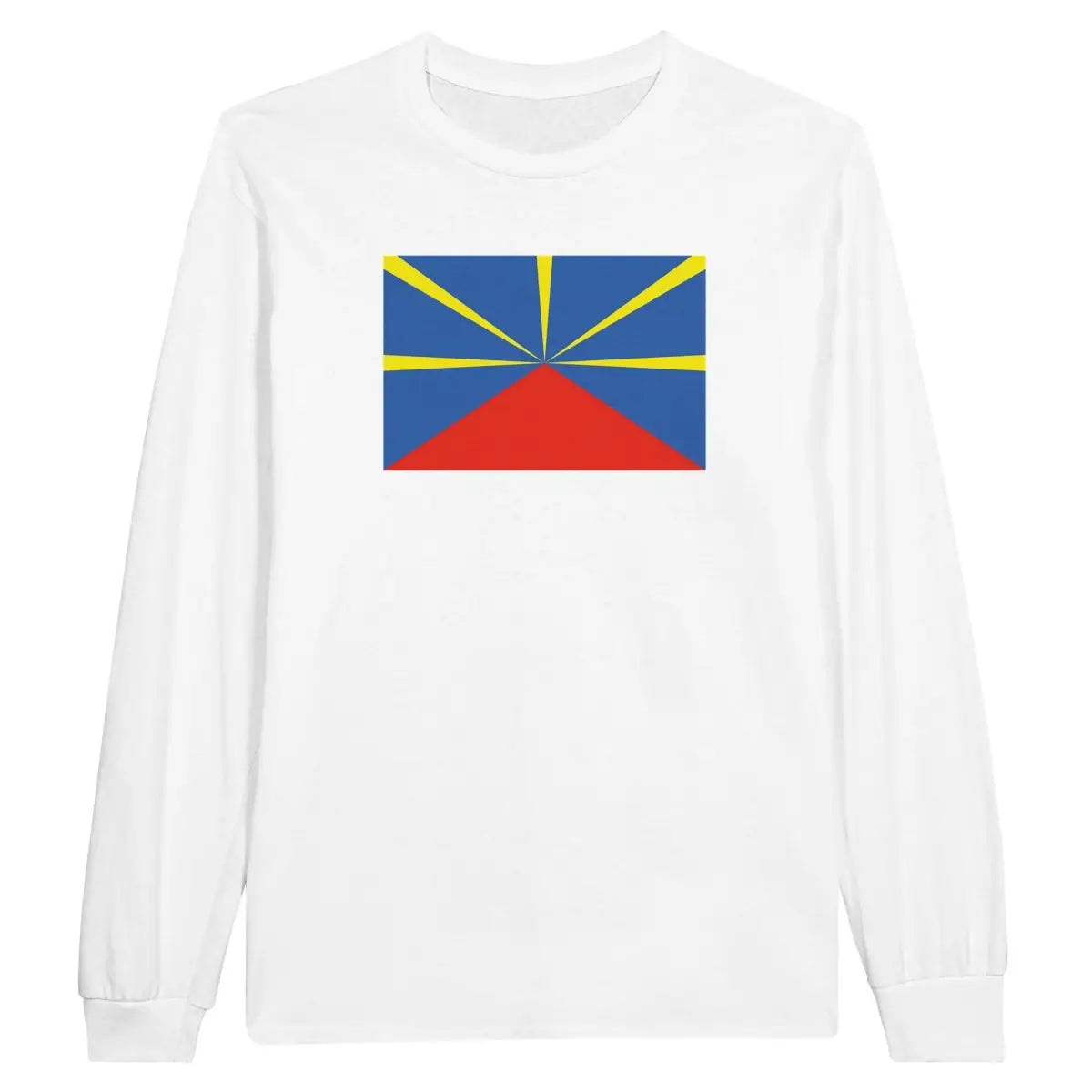 T-shirt à manches longues Drapeau de La Réunion - Pixelforma 