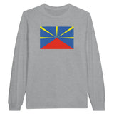 T-shirt à manches longues Drapeau de La Réunion - Pixelforma 