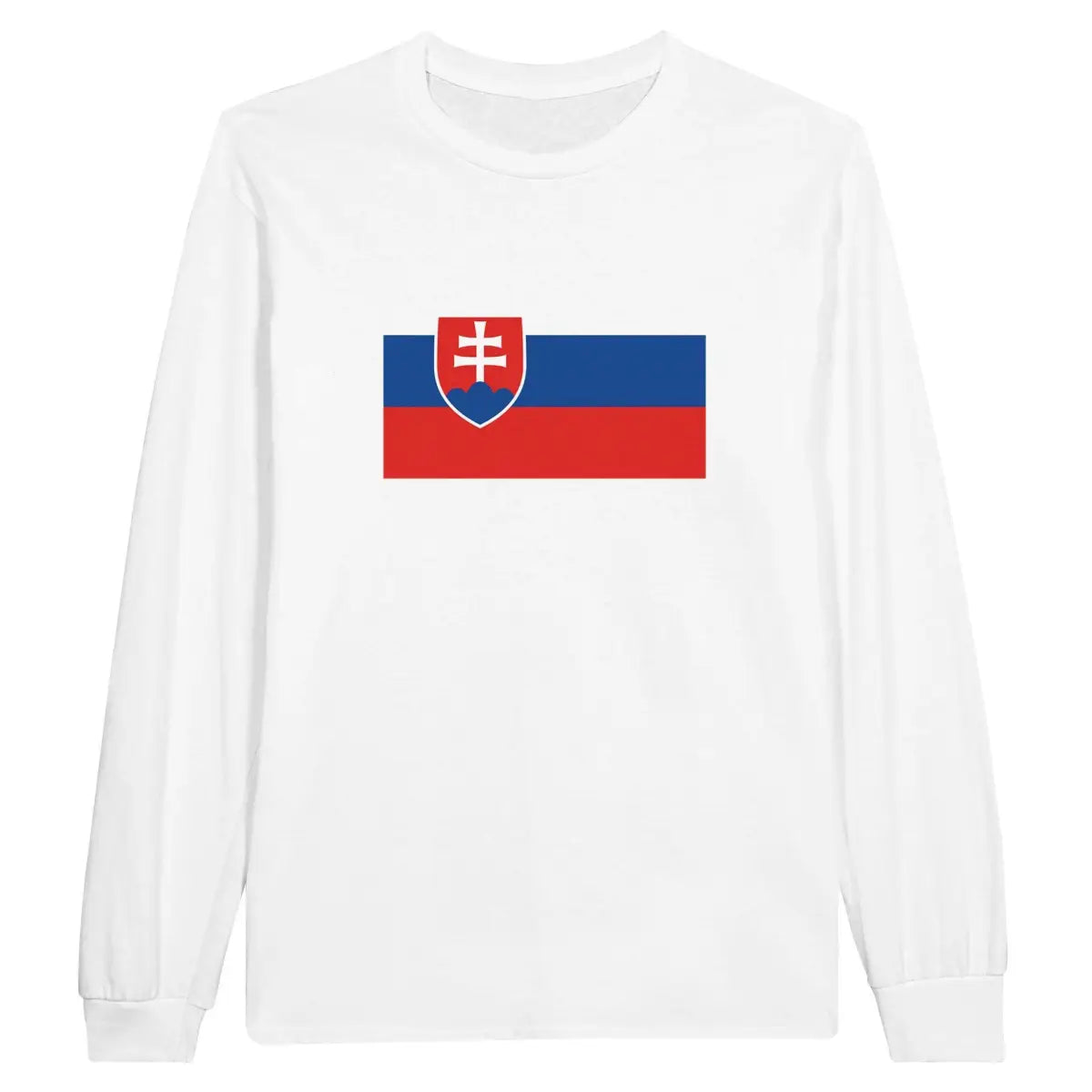 T-shirt à manches longues Drapeau de la Slovaquie - Pixelforma 