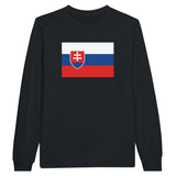 T-shirt à manches longues Drapeau de la Slovaquie - Pixelforma 