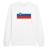 T-shirt à manches longues Drapeau de la Slovénie - Pixelforma 