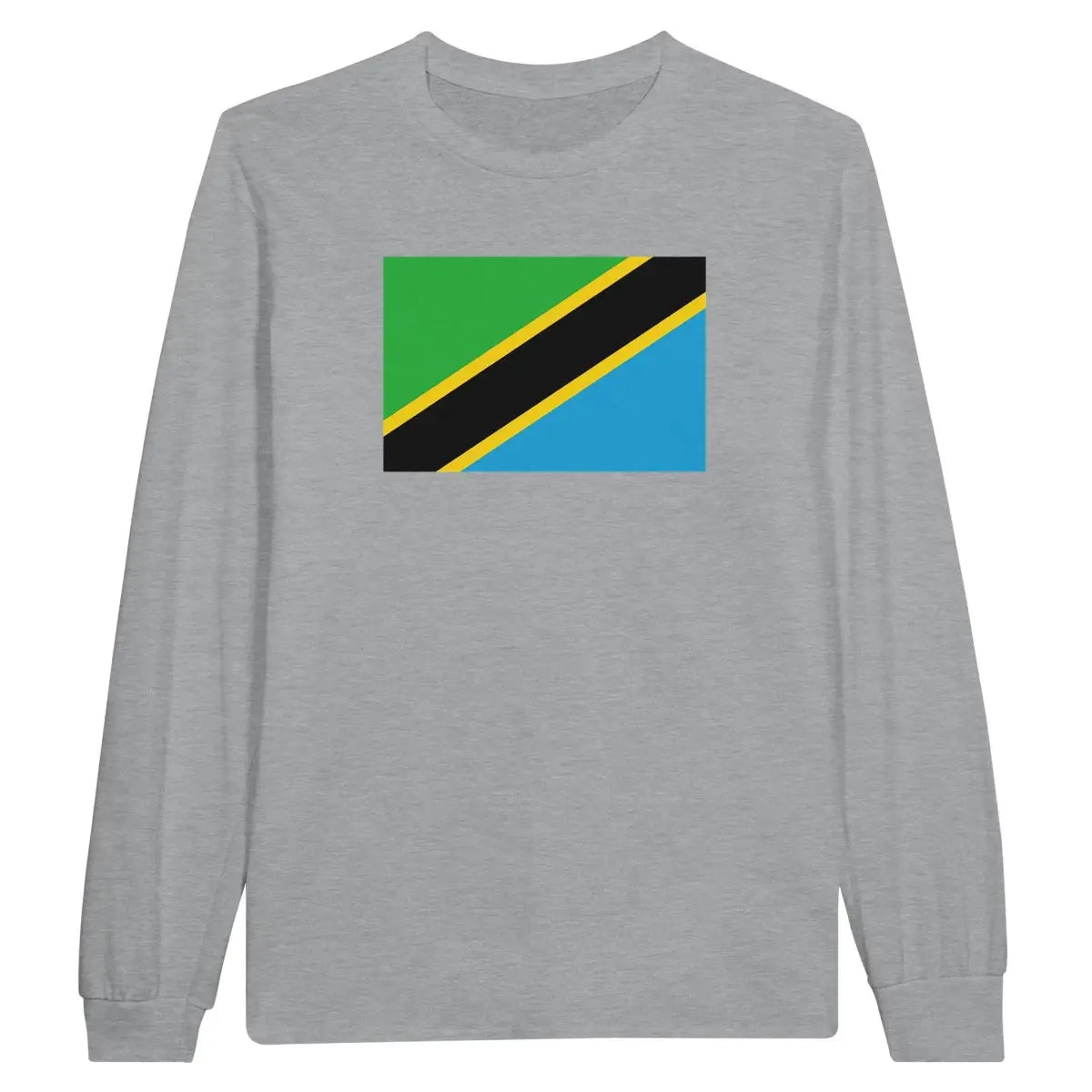 T-shirt à manches longues Drapeau de la Tanzanie - Pixelforma 