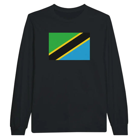 T-shirt à manches longues Drapeau de la Tanzanie - Pixelforma 