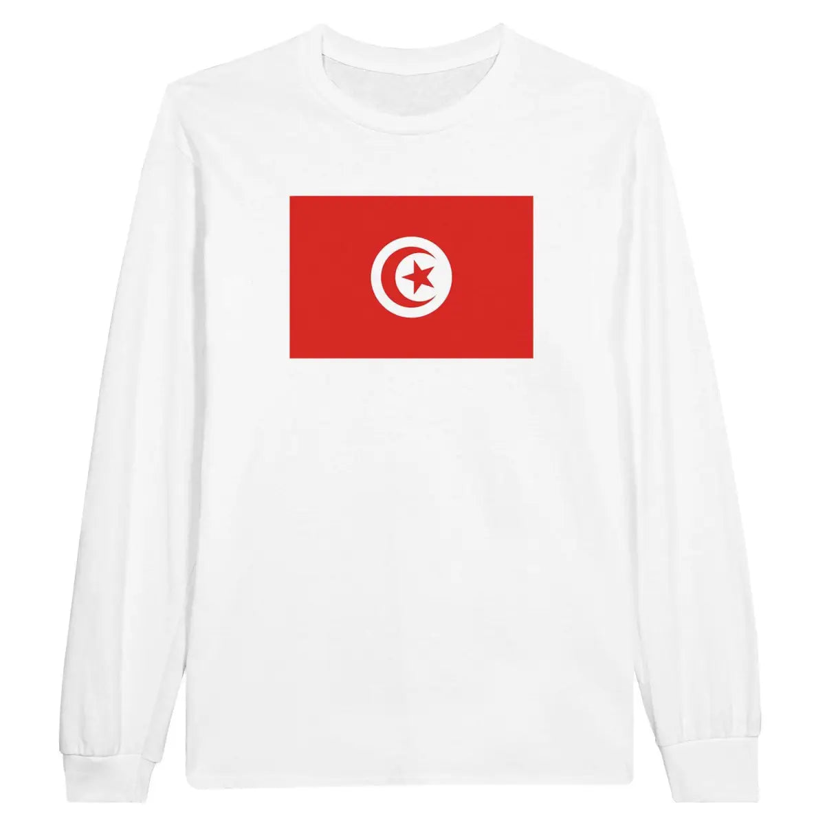 T-shirt à manches longues Drapeau de la Tunisie - Pixelforma 