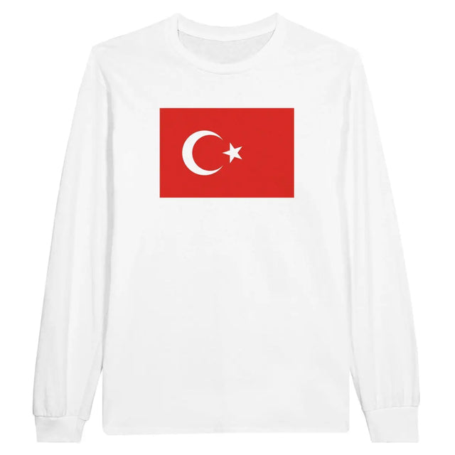 T-shirt à manches longues Drapeau de la Turquie - Pixelforma 