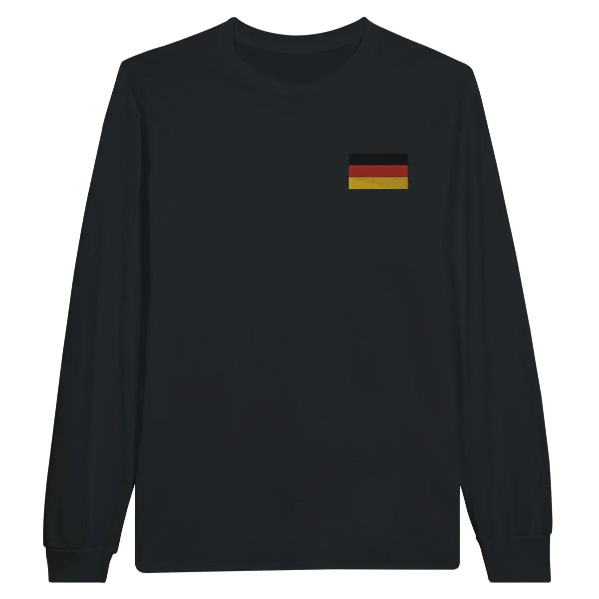 T-shirt à manches longues Drapeau de l'Allemagne en broderie - Pixelforma 