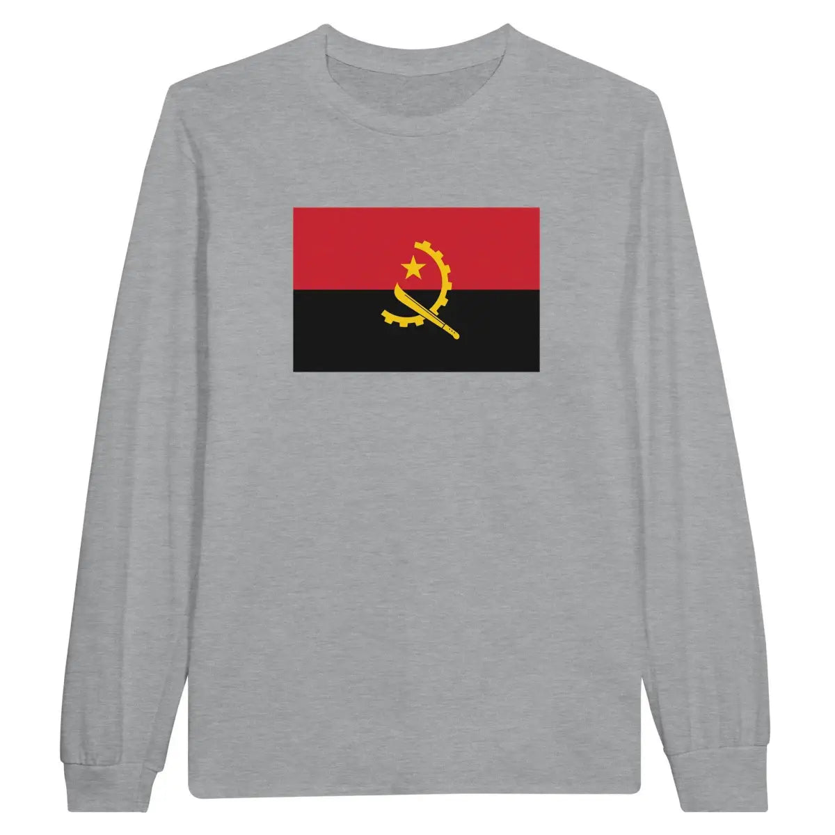 T-shirt à manches longues Drapeau de l'Angola - Pixelforma 