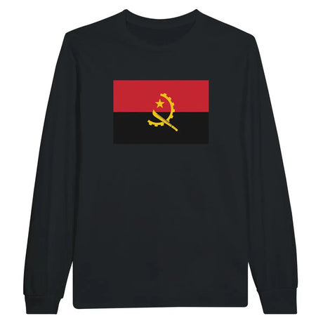 T-shirt à manches longues Drapeau de l'Angola - Pixelforma 