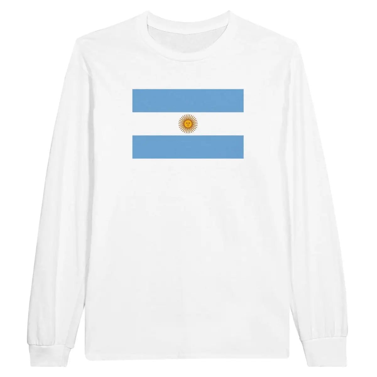 T-shirt à manches longues Drapeau de l'Argentine - Pixelforma 