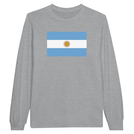 T-shirt à manches longues Drapeau de l'Argentine - Pixelforma 