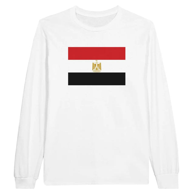 T-shirt à manches longues Drapeau de l'Égypte - Pixelforma 