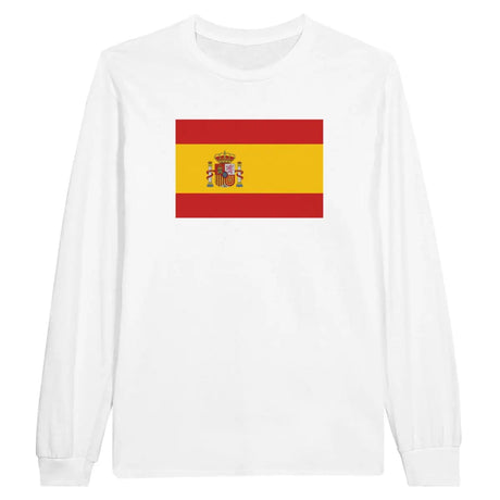 T-shirt à manches longues Drapeau de l'Espagne - Pixelforma 